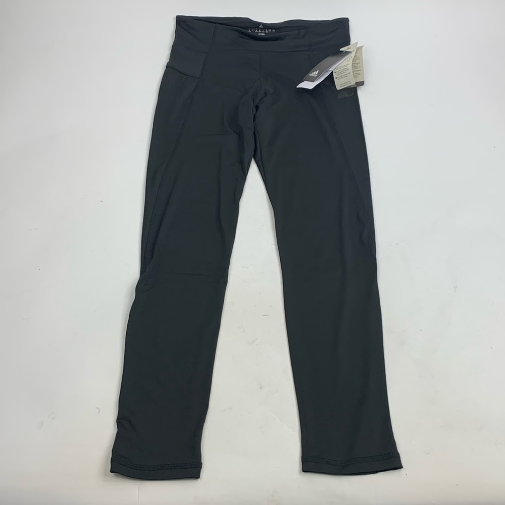 Adidas climalite Black High Rise Leggings Medium Stretch Support HR Long New NWT